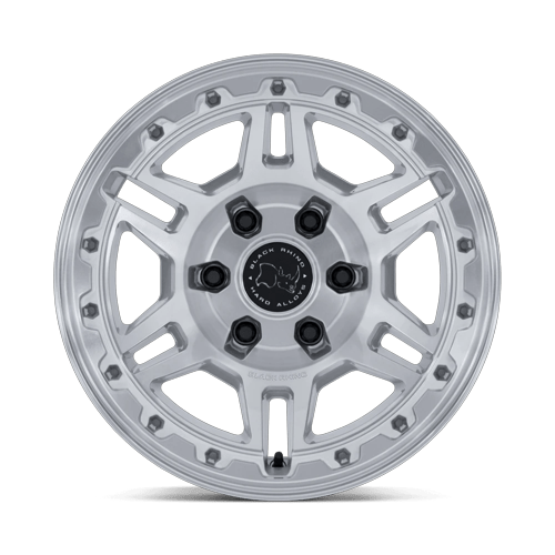 Black Rhino BR039 VANGUARD GLOSS SILVER W/ MACHINED FACE Wheel - image 4