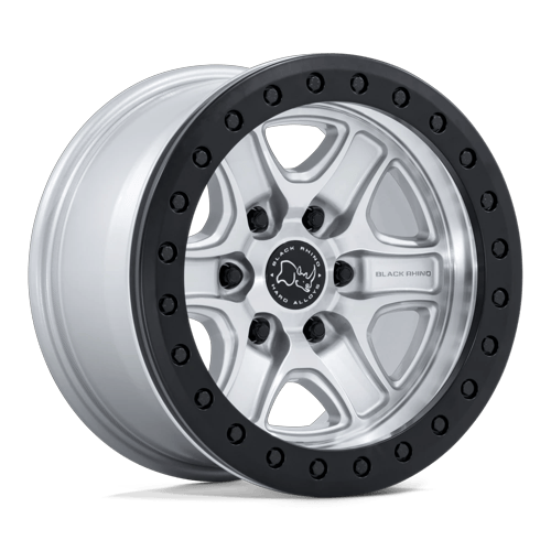 Black Rhino BR200 ECHO TRAIL LOCK BEADLOCK HYPER SILVER W/ MACHINED FACE Wheel - image 1