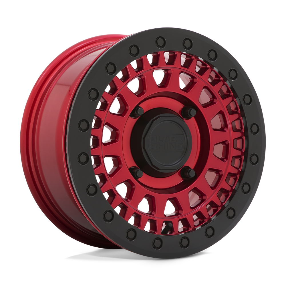 Black Rhino Hard Alloys - UTV PARKER UTV BEADLOCK CANDY RED W/ BLACK BEAD RING Wheel - image 2