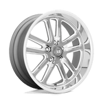 Load image into Gallery viewer, US Mags U130 BULLET TEXTURED GUNMETAL W/ MILL EDGE Wheel - image 9
