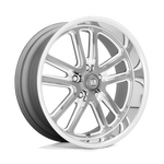 Load image into Gallery viewer, US Mags U130 BULLET TEXTURED GUNMETAL W/ MILL EDGE Wheel - image 10
