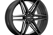 DUB S267 DIRTY DOG GLOSSY BLACK MILLED Wheel - image 1