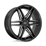 Load image into Gallery viewer, DUB S267 DIRTY DOG GLOSSY BLACK MILLED Wheel - image 2
