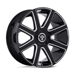 Load image into Gallery viewer, DUB DC273 PULL GLOSS BLACK MILLED Wheel - image 2
