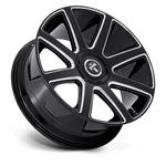 Load image into Gallery viewer, DUB DC273 PULL GLOSS BLACK MILLED Wheel - image 3

