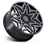 Load image into Gallery viewer, DUB DC274 ANOMALY GLOSS BLACK MILLED Wheel - image 3
