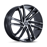 Load image into Gallery viewer, DUB DC275 BLAZE GLOSS BLACK W/ MACHINED FACE Wheel - image 1
