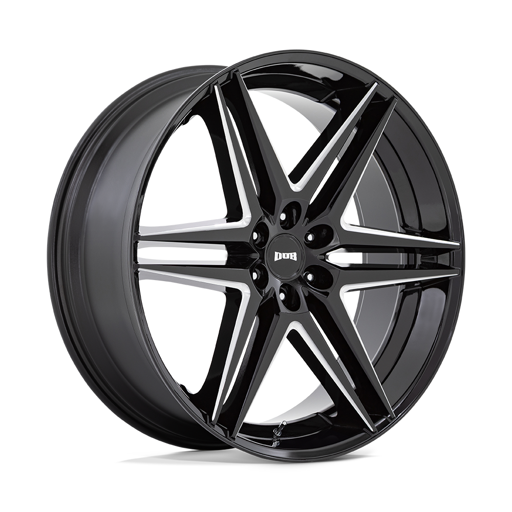 DUB S267 DIRTY DOG GLOSSY BLACK MILLED Wheel - image 6