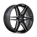 Load image into Gallery viewer, DUB S267 DIRTY DOG GLOSSY BLACK MILLED Wheel - image 6
