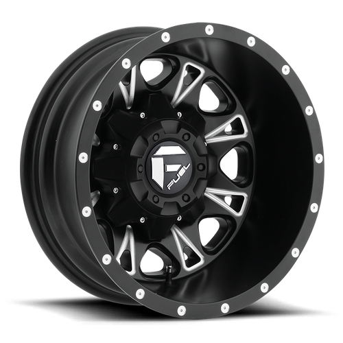 Fuel d513 throttle matte black milled wheel   image 2