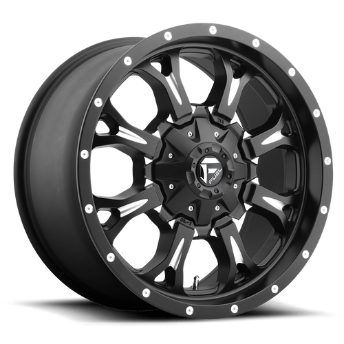 Fuel D517 KRANK MATTE BLACK MILLED Wheel - image 2