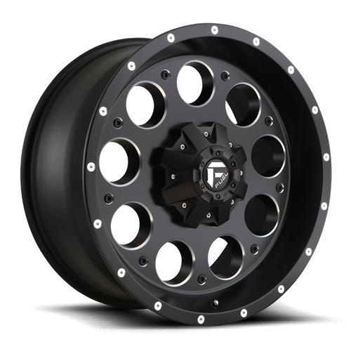 Fuel d525 revolver matte black milled wheel   image 2