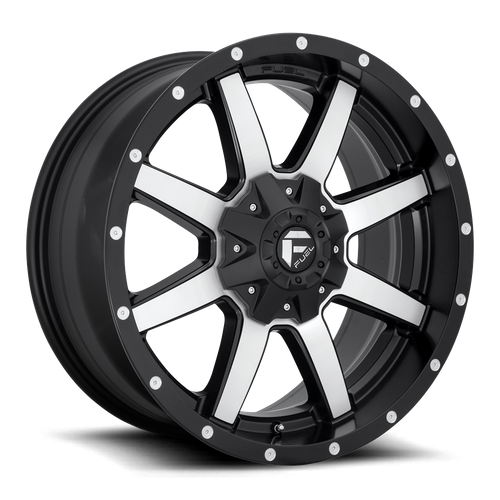 Fuel D537 MAVERICK MATTE BLACK MACHINED Wheel - image 2