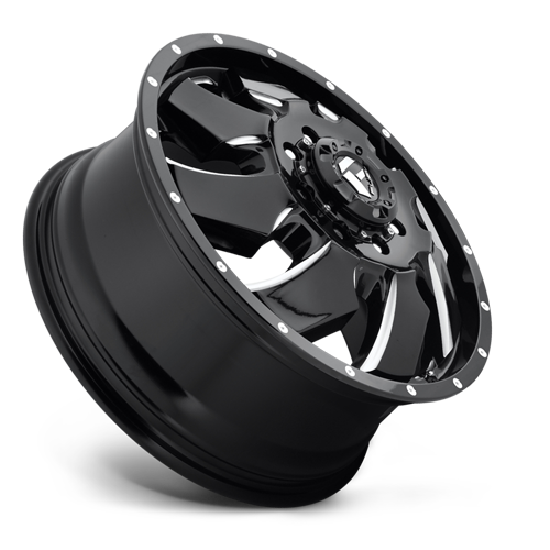Fuel D574 CLEAVER GLOSS BLACK MILLED Wheel - image 4