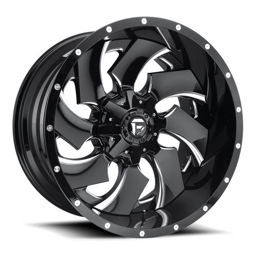 Fuel d574 cleaver gloss black milled wheel   image 2