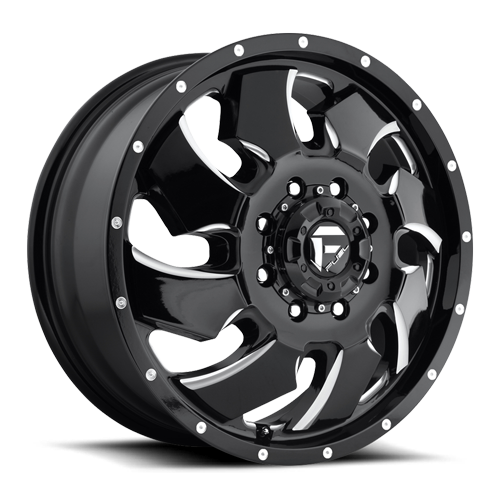 Fuel D574 CLEAVER GLOSS BLACK MILLED Wheel - image 3