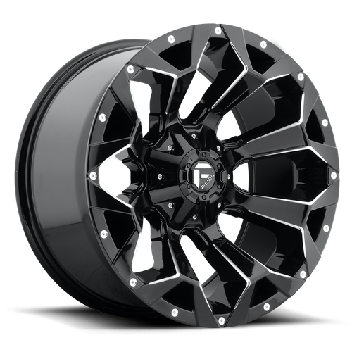 Fuel D576 ASSAULT GLOSS BLACK MILLED Wheel - image 2