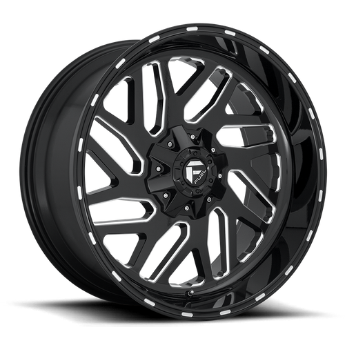 Fuel d581 triton gloss black milled wheel   image 2