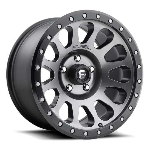 Fuel d601 vector matte gunmetal black bead ring wheel   image 2