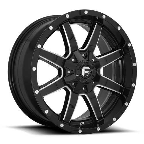 Fuel d610 maverick gloss black milled wheel   image 2