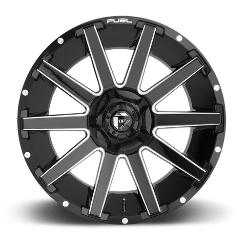 Fuel D615 CONTRA GLOSS BLACK MILLED Wheel - image 5
