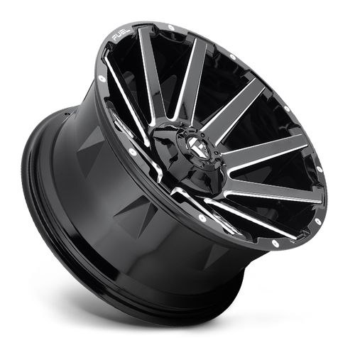 Fuel D615 CONTRA GLOSS BLACK MILLED Wheel - image 4