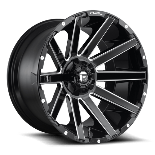 Fuel d615 contra gloss black milled wheel   image 2