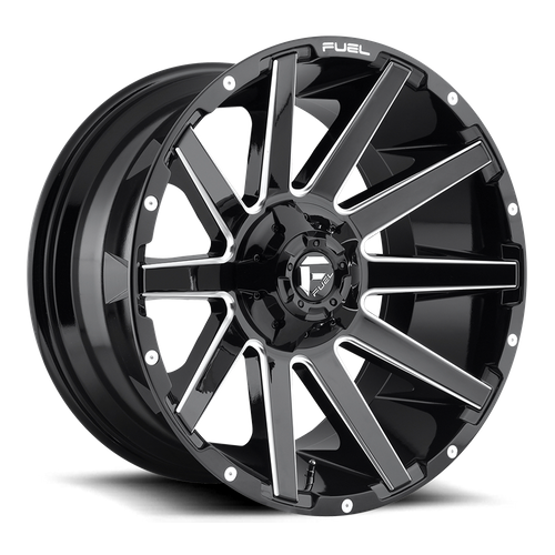 Fuel D615 CONTRA GLOSS BLACK MILLED Wheel - image 3
