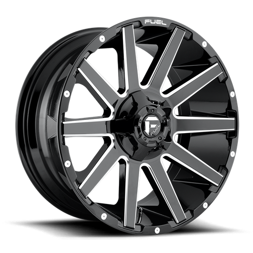 Fuel D615 CONTRA GLOSS BLACK MILLED Wheel - image 7