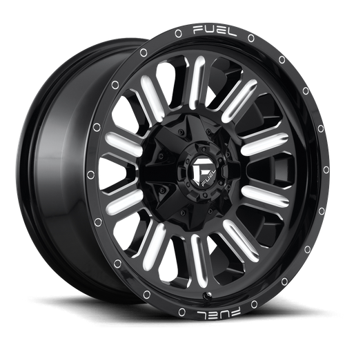 Fuel D620 HARDLINE GLOSS BLACK MILLED Wheel - image 2