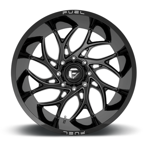 Fuel D741 RUNNER GLOSS BLACK MILLED Wheel - image 4
