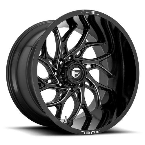 Fuel D741 RUNNER GLOSS BLACK MILLED Wheel - image 2