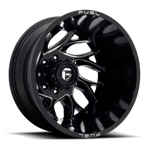 Fuel D741 RUNNER GLOSS BLACK MILLED Wheel - image 5