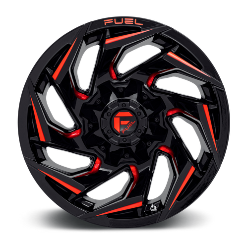Fuel D755 REACTION GLOSS BLACK MILLED W/ RED TINT Wheel - image 7