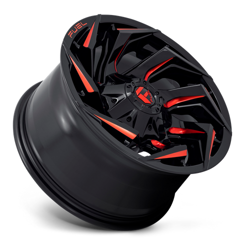 Fuel D755 REACTION GLOSS BLACK MILLED W/ RED TINT Wheel - image 6