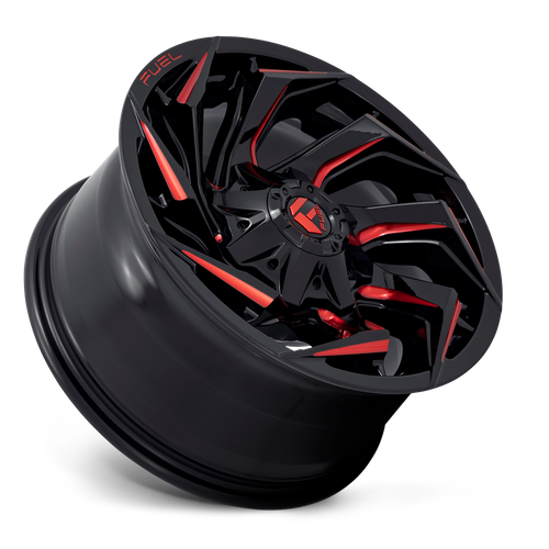 Fuel D755 REACTION GLOSS BLACK MILLED W/ RED TINT Wheel - image 9