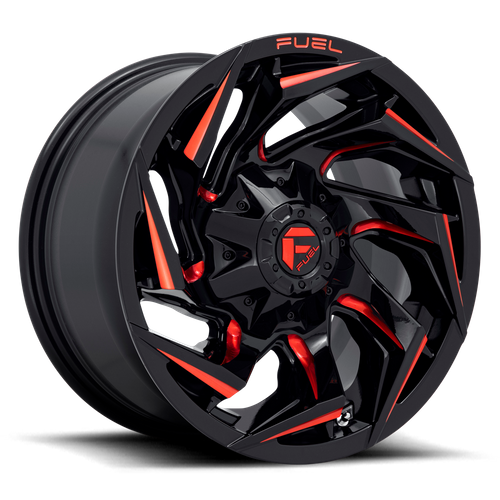 Fuel D755 REACTION GLOSS BLACK MILLED W/ RED TINT Wheel - image 5