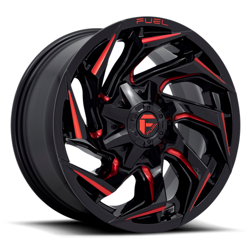 Fuel D755 REACTION GLOSS BLACK MILLED W/ RED TINT Wheel - image 8