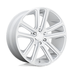 Load image into Gallery viewer, DUB S257 FLEX GLOSS SILVER BRUSHED FACE Wheel - image 1
