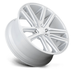 Load image into Gallery viewer, DUB S257 FLEX GLOSS SILVER BRUSHED FACE Wheel - image 3
