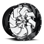 Load image into Gallery viewer, Fuel D240 CLEAVER CHROME PLATED GLOSS BLACK LIP Wheel - image 2
