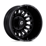Load image into Gallery viewer, Fuel D868 ARC DUALLY GLOSS BLACK MILLED Wheel - image 1
