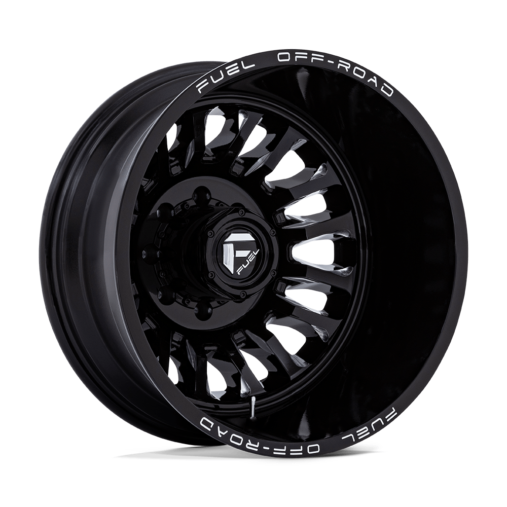 Fuel D868 ARC DUALLY GLOSS BLACK MILLED Wheel - image 2