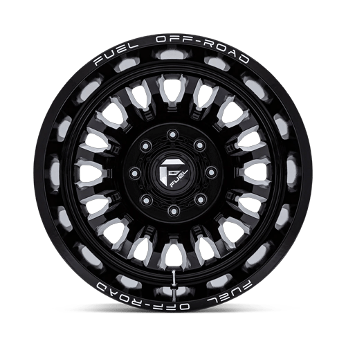 Fuel D868 ARC DUALLY GLOSS BLACK MILLED Wheel - image 9
