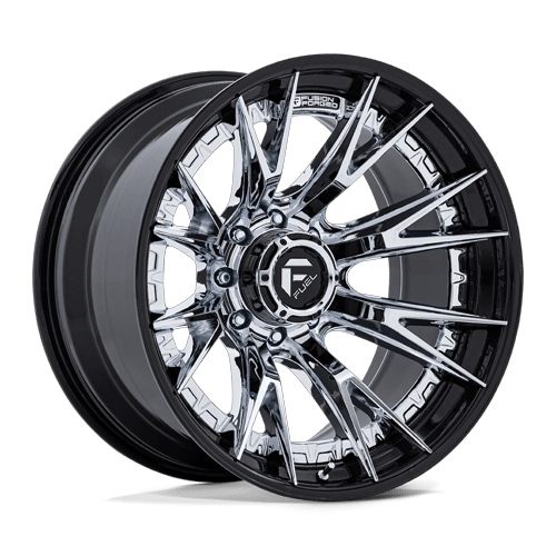 Fuel FC402 CATALYST CHROME W/ GLOSS BLACK LIP Wheel - image 5