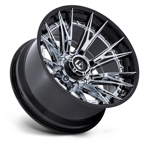 Fuel FC402 CATALYST CHROME W/ GLOSS BLACK LIP Wheel - image 7