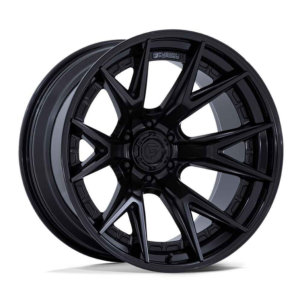 Fuel FC402 CATALYST MATTE BLACK W/ GLOSS BLACK LIP Wheel - image 2