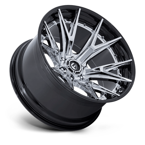 Fuel FC402 CATALYST CHROME W/ GLOSS BLACK LIP Wheel - image 3