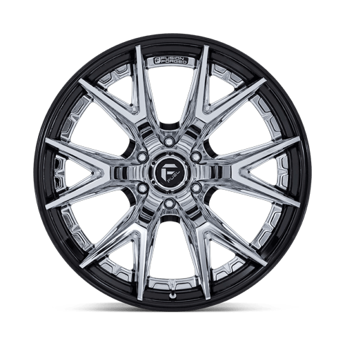 Fuel FC402 CATALYST CHROME W/ GLOSS BLACK LIP Wheel - image 4