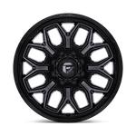 Load image into Gallery viewer, Fuel D875 FLUX DUALLY GLOSS BLACK BRUSH FC GRAY DDDT Wheel - image 4
